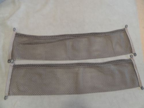 Universal beige cargo net pair (2) 36" x 8-1/4" with pocket marine boat