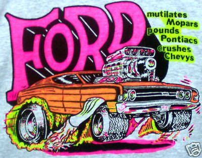 1969 ford torino vintage 70's nos t-shirt   xxl or xxxl  r068