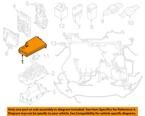 Ford oem 12-16 focus 2.0l-l4 fuse relay-top cover cv6z14a003aa