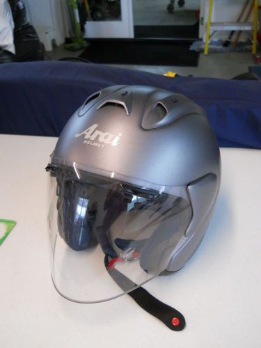 Arai sz-ram 3 motorcycle helmet sz l large  gunmetal gray