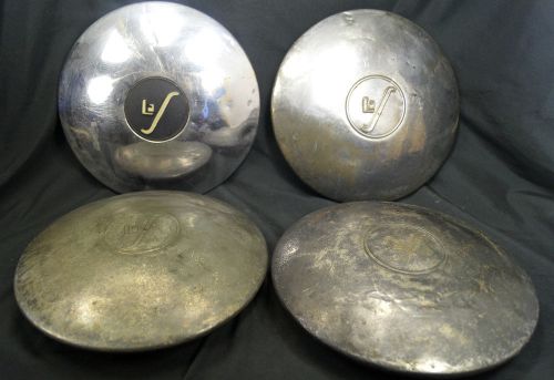 Antique 1930s cadillac lasalle set of 4 hub caps car automotive parts