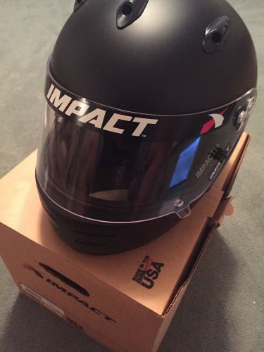 New impact super sport flat black size small ....99 cent starting price