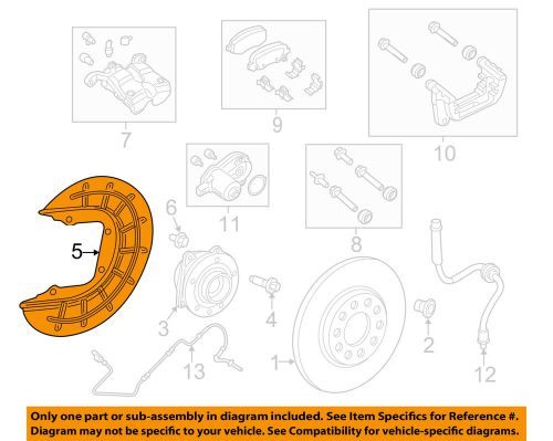 Jeep chrysler oem 2015 renegade rear brake-splash shield 68248092aa
