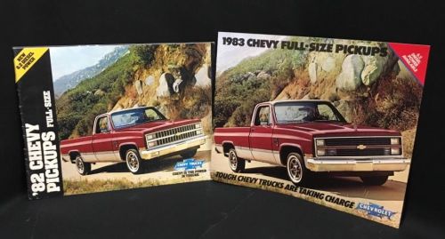 1982-83 chevy full-size pickups trucks brochure catalog