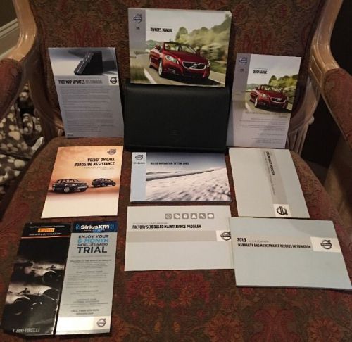 2013 original volvo c70 c 70 convertible owners manual oem complete set navi