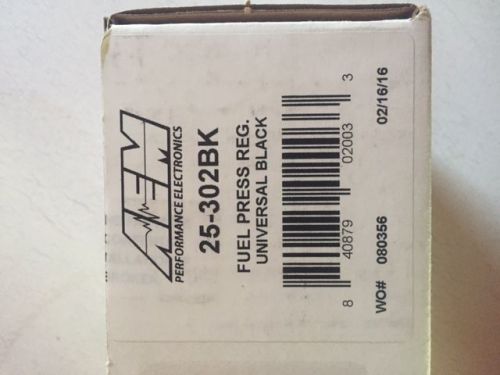 Aem 25-302bk black high volume adjustable fuel pressure regulato