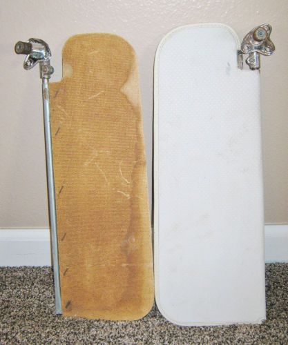 Original 1962 chevy ii nova left and right sun visors with mounting brackets