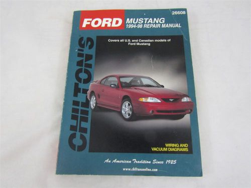 Repair manual chilton 26608 fits 94-98 ford mustang