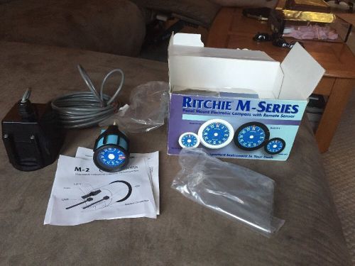 Ritchie m-series model m-2 electronic compass and sensor dh-0100 marine boat