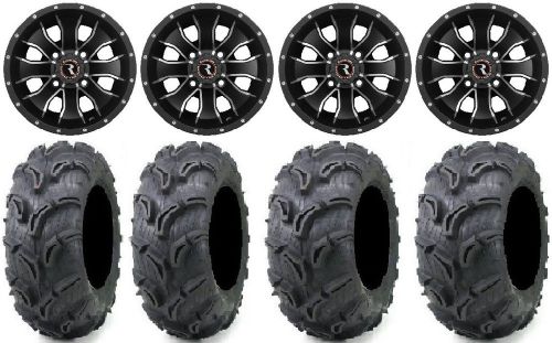 Raceline mamba 14" wheels black 27" zilla tires can-am defender