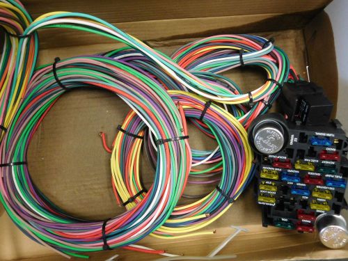 21 circuit ez wiring harness chevy mopar ford hotrods universal x-long wires!!