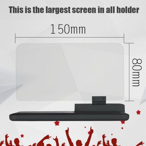Universal 6&#034; car hud suv phone/gps navigation display holder head up bracket new