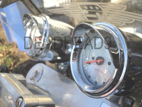 Honda valkyrie gauge visors speedo tach  classic all yrs chrome 1997-2003 new f6