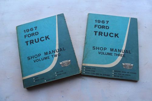 1967 ford truck repair manual volume two and three