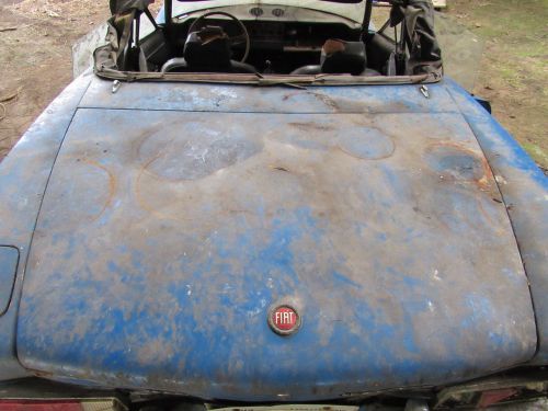 Old fiat 124 spider convertible trunk lid