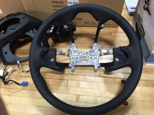 2016 honda pilot steering wheel nh167l leather deep black includes wires