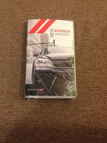 New 2013 dodge avenger owners manual user guide driving book with case