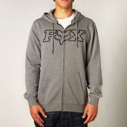 Fox legacy fheadx zip up fleece hoody  heather graphite small   14626-185-s