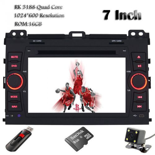 Quad core android 4.4 car gps dvd player radio for toyota prado 120 2002-2009