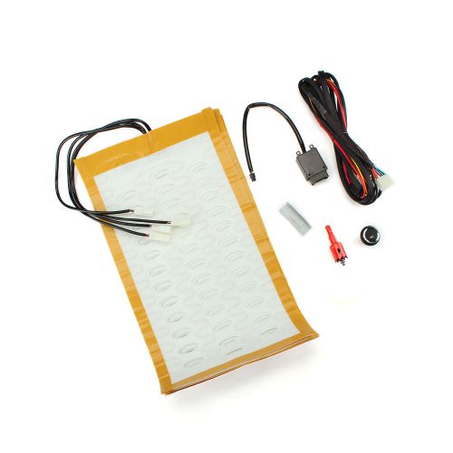 New 2 seats heater heated seat kit carbon fiber universal one speed