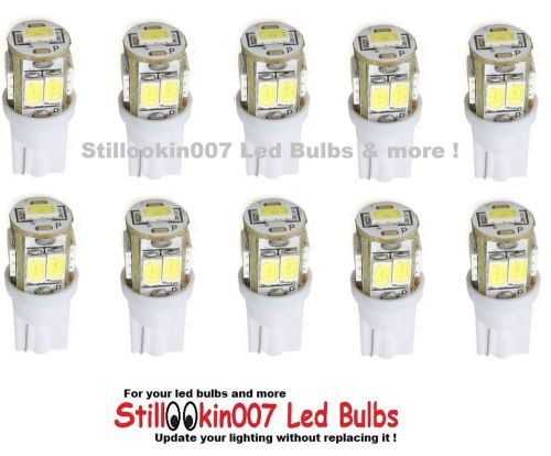 10 pack led bulbs replaces t10 912, 918, 921 our brightest wedge base