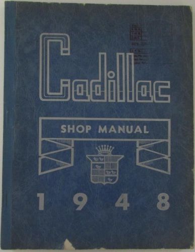 1948 cadillac 48-61 62 60s 75 and 76 commercial cars service shop manual orig