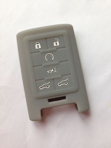 Gray protective silicone fob skin key cover jacket protector keyless fob gift