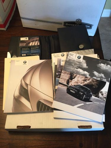 2005 bmw 645ci with navigation owners manual set/books complete set