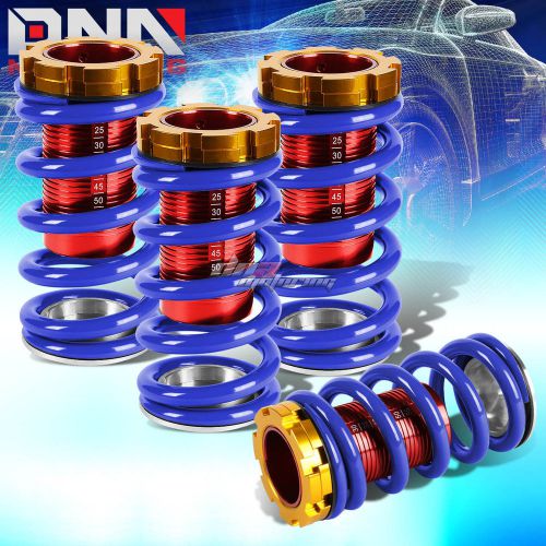 Blue adjustable 1-4&#034;red scale suspension coilover spring for 88-00 eg ek em dc