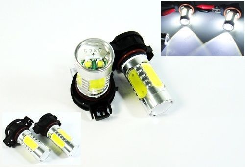2x 5202 h16 cree led projector fog lamp 16w daytime running light drl 9009 white