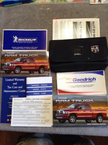 2007 dodge ram truck owners manual set 07 guide w/case