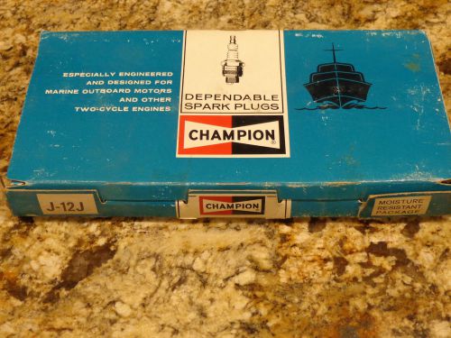 ‘nos’ champion j-12j spark plugs........marine inboard / outboard engines
