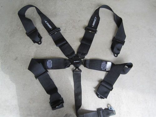 Impact lever quick release 5-point harness black simpson sparco