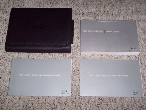 2010 infiniti fx35 fx50 fx 35 50 factory owner&#039;s owners user manual book set