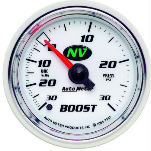 Autometer nv mechanical boost/vacuum gauge 2 1/16&#034; dia 7303