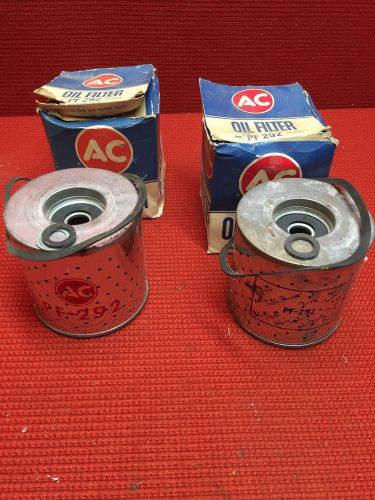 2 vintage ac oil filter cartridges  # pf292   new in boxes