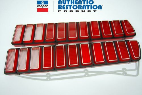 73-74 charger tail light lenses oe perfect