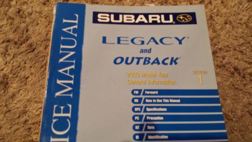 2003 subaru legacy and outback general information sec 1 service repair manual
