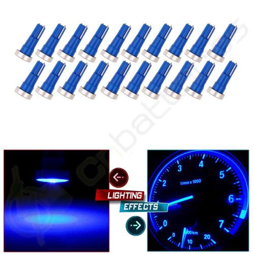 20x 18 58 74 85 t5 blue high power led bulb for instrument dashboard gauge lamp