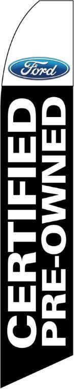 Ford certified pre-owned swooper flag 16 ft tall business banner