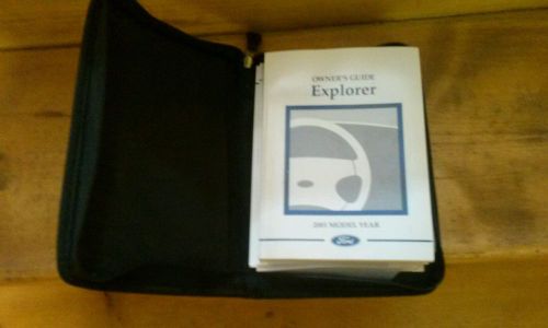 Ford explorer owners manual 2001
