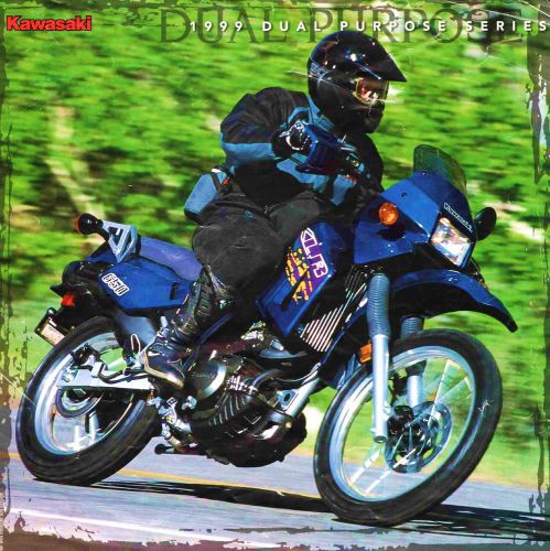 1999 kawasaki klr650-klr250-ke100 motorcycle brochure -klr 650-klr 250-ke 100