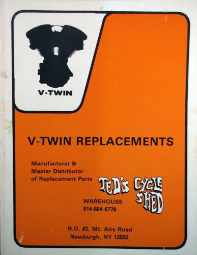 1983 ted&#039;s cycle shed v-twin replacements catalog