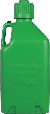 Scribner plastic glow green plastic square 5 gal utility jug p/n 2000gg fuel jug