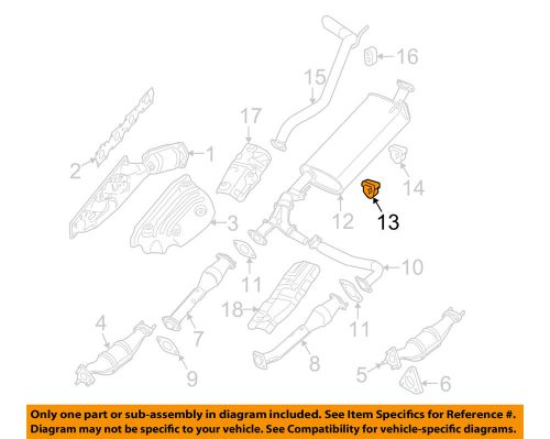 Nissan oem 07-16 frontier 4.0l-v6 exhaust-muffler &amp; pipe mount 20651zp00a