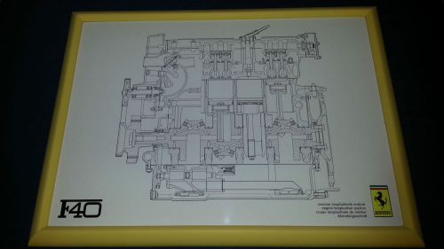 Ferrari official technical diagrams (rare - for dealership display)