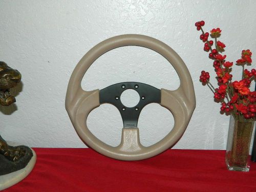 Dino - tan - 3 spoke marine steering wheel - made in italy - # dsw9215.2