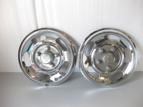 1960s slotted mag sprint like universal 14&#034; hubcaps ratrod hotrod gm ford mopar