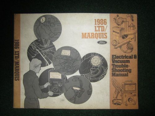 1986 ford ltd marquis electrical wiring service manual evtm