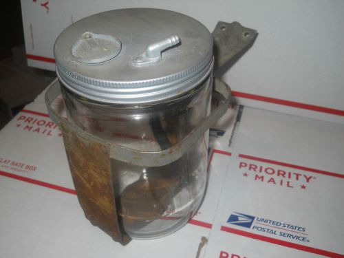 1950&#039;s vintage windshield wiper washer jar, fluid pump gm, cadilac